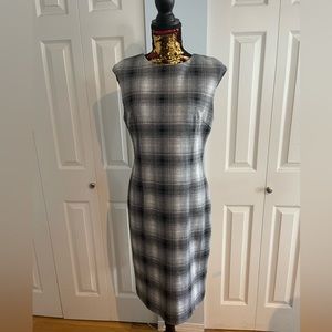 Grey plaid dress